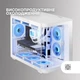 Корпус Mars Gaming MC-FUSIONM White / Micro-ATX / Изогнутое стекло / без БП / Белый (101917546) - изображение 4