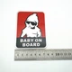 Наклейка алюминиевая Baby on board (ребёнок в машине) 10,2*7,7 см - изображение 3