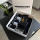 Подарочный бокс для мужчины трусы боксеры кельвин кляйн и носки Winter Premium Box CK Boxer Black M (240414) - изображение 1
