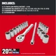 Набір професійного інструменту CRAFTSMAN Mechanics Tool Set 20 шт - зображення 6