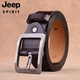 Чоловічий шкіряний ремінь JEEP SPIRIT, діловий повсякденний пояс із пряжкою, подарунок для молодих чоловіків середнього віку, подарунок чоловікові на День святого Валентина - зображення 8