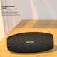 Портативний бездротовий Bluetooth-колонка PHILIPS BT6900 із сабвуфером, аудіоплеєр для настільного комп'ютера та використання на вулиці, водонепроникна HIFI-колонка з тканини в чорному кольорі Obsidian Black - зображення 10