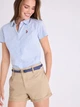Сорочка бавовняна жіноча U.S. Polo Assn 21H0044-NA00A (BLUE NEUTRAL) L Блакитна (786662564264) - зображення 4