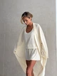 Жіночий костюм BANANA (шорти+майка+кардиган) Milirud ONESIZE Бежевий (654-409-ONESIZE) - изображение 3