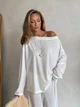 Жіночий костюм AVOCADO (кофта+штани) Milirud ONESIZE Молочний (652-23-ONESIZE) - зображення 2
