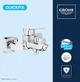 Смеситель для ванны Grohe QuickFix Dice 1018720000 с душевой системой QuickFix Vitalio Comfort 250 26698001 (UA203170101) - изображение 14