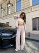 Женский костюм повседневный из плащевки бежевый 46-48 г1435.1847 - изображение 9