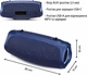 Портативна Bluetooth-колонка MEDION (акумуляторна батарея, підсилення басів, світлові ефекти RGB, захист від води та довговічність IPX7, вбудований портативний зарядний пристрій, 2x 15 Вт RMS) (Синій) - зображення 8