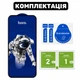 Защитное стекло на iPhone 16 Pro / iPhone 17 Hoco HD Tempered прозрачное с рамкой 3D (ЕС-2236I17B) - изображение 3