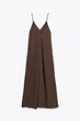 Довга коричнева сукня Zara 8659/504 XS - зображення 8