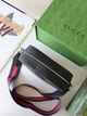 Сумка месенджер чоловіча через плече Gucci Supreme сіра (100) - изображение 7