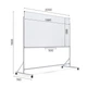 Магнитно-маркерный флипчарт на колесиках SECTOR MM-2010 200x100 см White - изображение 6