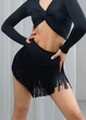 Шорти для латини NICKI 90% поліамід, 10% еластан, чорний, 152см - зображення 1