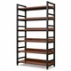Книжный стеллаж Loft 120×32×192 см на 6 полок CA72A Deep Walnut - изображение 1