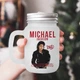 Чашка - банка для коктейлів з трубочкою матова з принтом Michael Jackson Майкл Джексон 430 мл (МД230091) - зображення 1
