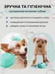 Щетка массажная силиконовая для мытья собак и кошек с дозатором 80 мл VMHouse мочалка для купания и душа домашних животных шерсти и лап с емкостью для шампуня бирюзовая (0102-0001) - изображение 3