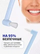 Зубная щетка монопучковая medium soft для взрослых и детей VMHouse набор 2 шт средняя жесткость для брекетов протезов имплантов голубой (0077-0723) - изображение 3