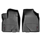 Килимки у салон Toyota Highlander 2014-, з бортом, передні, чорні, Weathertech 446321 - зображення 1