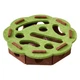 Игрушка-лабиринт для кошек, с 3 шариками, фетровая, круглая, 30cm, Green-brown - изображение 1