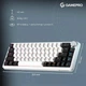 Клавіатура бездротова GamePro Asgard Valhalla механічна 67 клавіш QLAB Orange RGB ENG/UKR/RU White (MK210W Pro) - зображення 10