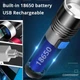 Фонарик ультрафиолетовый K31, 365nm, 3 режима, Aluminum (110*25mm) на аккумуляторе, с зарядкой по Type-C, Gray - изображение 4