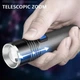 Фонарик ультрафиолетовый K31, 365nm, 3 режима, Aluminum (110*25mm) на аккумуляторе, с зарядкой по Type-C, Gray - изображение 7