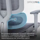Крісло офісне Officepro Skyline Footrest Gray/Dark Gray (OC750-G-DG-DG) - зображення 11