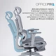 Крісло офісне Officepro Skyline Footrest Gray/Dark Gray (OC750-G-DG-DG) - зображення 13