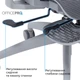 Крісло офісне Officepro Skyline Footrest Gray/Dark Gray (OC750-G-DG-DG) - зображення 14