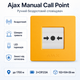 Беспроводной ручной пожарный извещатель Ajax Manual Call Point для тревожной сигнализации Yellow - изображение 2