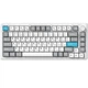 Клавіатура бездротова GamePro Asgard Yord механічна 75 клавіш Keychron Super Red RGB ENG/UKR White (MK266WH) - зображення 1