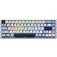 Клавіатура бездротова Ajazz AK680 Max 8+8K Magnetic Switch магнітна 68 клавіш RGB White/Blue (AK680-M-BWD-A) - зображення 1