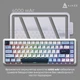 Клавіатура бездротова Ajazz AK680 Max 8+8K Magnetic Switch магнітна 68 клавіш RGB White/Blue (AK680-M-BWD-A) - зображення 4