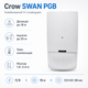 Комбинированный пассивный ик-извещатель Crow SWAN PGB до 4,5 м 12В иммунитет к животным до 25 кг Белый - изображение 2