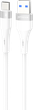 Кабель Proove Light Silicone Plus USB to Type-C 3A 1 м White (632560003) - изображение 1