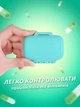 Органайзер для таблеток ЭКО карманная мини таблетница компактная дорожная VMHouse контейнер бокс на 3 отделения бирюзовый (0060-0003) - изображение 7