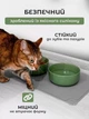 Силиконовый коврик под миски для собак кошек и кота VMHouse подставка под кошачий лоток напольный ковер с бортиками для корма антискользящий водонепроницаемый серый (0149-0001) - изображение 4