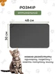Силиконовый коврик под миски для собак кошек и кота VMHouse подставка под кошачий лоток напольный ковер с бортиками для корма антискользящий водонепроницаемый черный (0149-0002) - изображение 5
