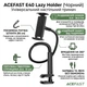 Держатель для планшетов и телефонов настольный на струбцине ACEFAST E40 Lazy Holder (4,5-13"). Black - изображение 2
