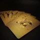 Пластиковые карты для покера GoldCards, 54 (52+2) карты, золотистая рубашка, золотистые цифры - изображение 6
