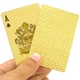 Пластиковые карты для покера GoldCards, 54 (52+2) карты, золотистая рубашка, золотистые цифры - изображение 8