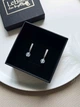Сережки с лунным камнем 5690 - зображення 1