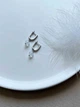 Сережки с лунным камнем 5690 - зображення 3