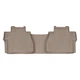 Коврики в салон Toyota Tundra 2014-2019, Double Cab с ящиком, с бортом, задние, бежевые, Weathertech 457862 - изображение 1