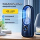 Портативный мини кондиционер вентилятор увлажнитель воздуха USB с LCD дисплеем, таймером, LED и 6 скоростями, синий - изображение 2