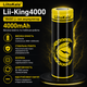 Акумулятор LiitoKala 18650 Li-ion Lii-King4000 4000 мАгод (3800-4000mAh) 3.7V 8A 1 шт - зображення 1