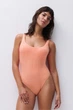 Купальник слитный с мягкой чашкой Chantelle 42/44(S/M) Яркая дыня (C76-bright melon) (113783) - изображение 1