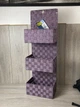 Подвесной органайзер LIVARNO home, 4 корзины, 27×27×91 см, фиолетовый - изображение 5