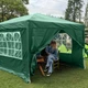 Садовий павільйон, альтанка, торговий тент (3x3x2,5 м) 4 стінки, зелений - изображение 4