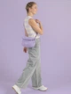 Сумка кросс-боди через плечо женская тканевая средняя PacSafe GO Saddle Crossbody 35140 Лавандовая (35140612) - изображение 2